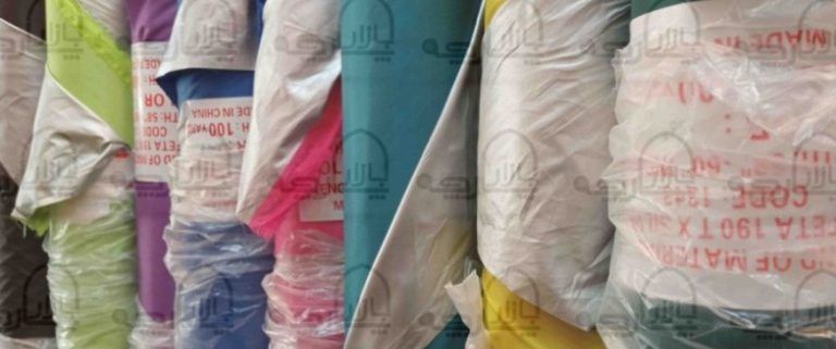 پارچه شمعی پشت نقره ای